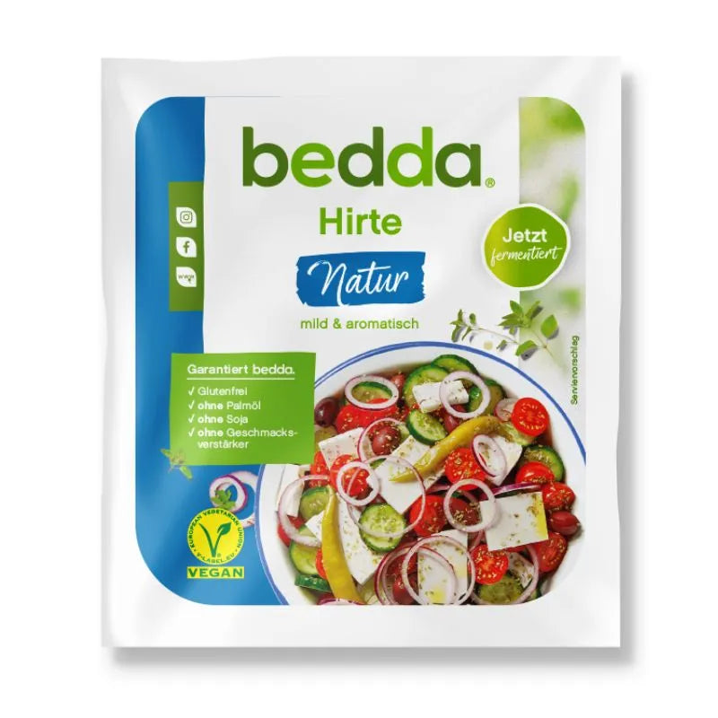Bedda - ВЕГАН ЗАМЕСТИТЕЛ НА СИРЕНЕ БЛОК - ФЕТА - 150 г