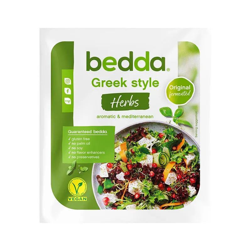 Bedda - ВЕГАН ЗАМЕСТИТЕЛ НА СИРЕНЕ БЛОК - ФЕТА С БИЛКИ - 150 г