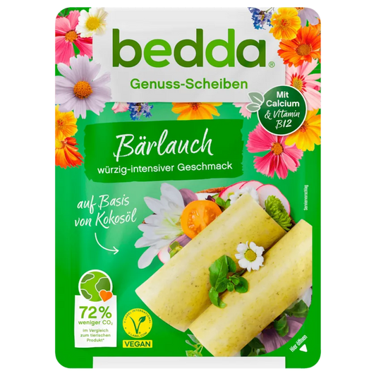 Bedda - ВЕГАН ЗАМЕСТИТЕЛ НА СИРЕНЕ СЛАЙС С ДИВ ЧЕСЪН - 150 г
