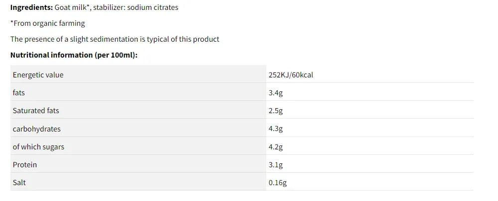 MY LOVE MY LIFE - БИО МЛЯКО КОЗЕ 3% UHT - 750 ml