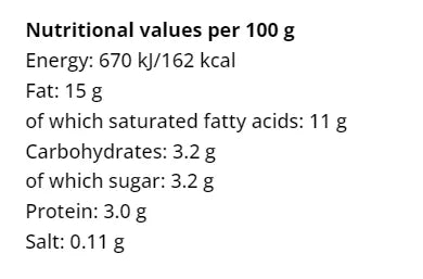 WIESENMILCH - БИО СМЕТАНА ЗАКВАСЕНА 15% МАСЛЕНОСТ - 200 г