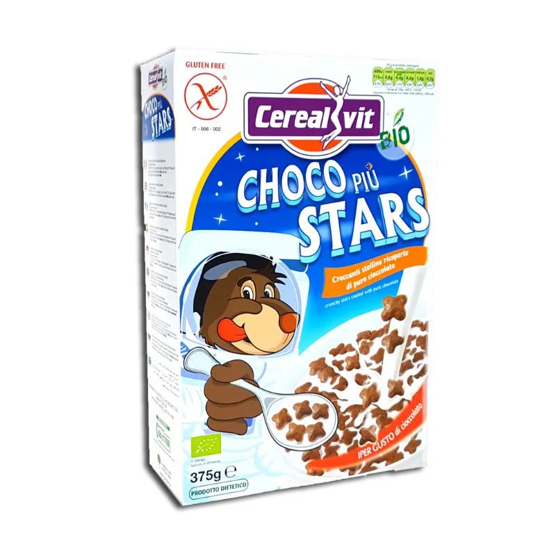 CEREALVIT - БИО ЗВЕЗДИЧКИ ШОКОЛАДОВИ БЕЗ ГЛУТЕН - 375 г