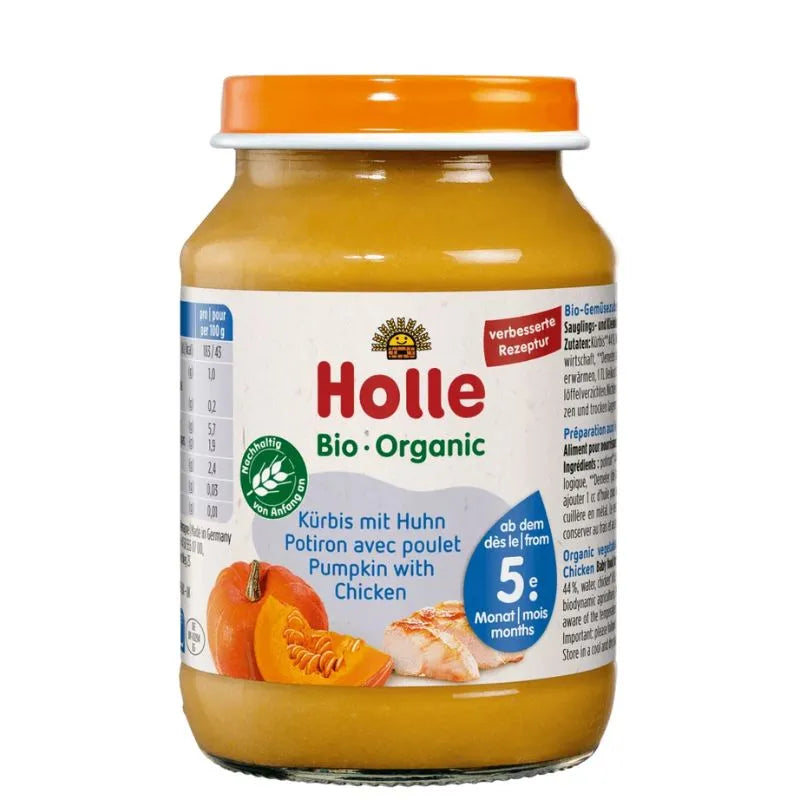 HOLLE - БИО ПЮРЕ ТИКВА С ПИЛЕШКО МЕСО - 190 г