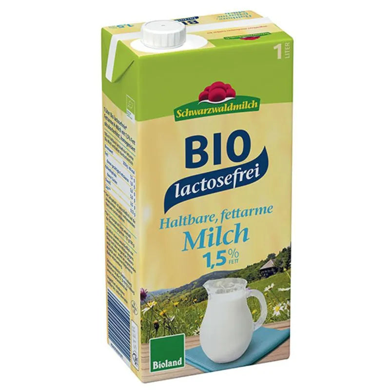 SCHWARZWALDMILCH - БИО КРАВЕ МЛЯКО UHT 1,5% БЕЗ ЛАКТОЗА - 1 л