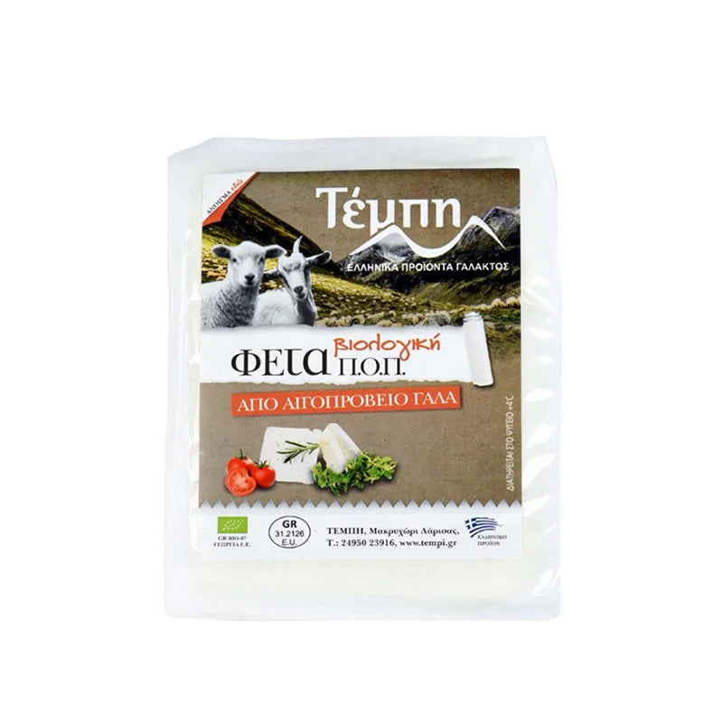 TEMPI - БИО СИРЕНЕ ФЕТА ОТ ОВЧЕ И КОЗЕ МЛЯКО - 200 г