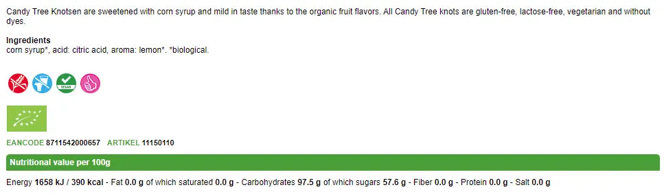 CANDY TREE - БИО БЛИЗАЛКА ЛИМОН - 10 г