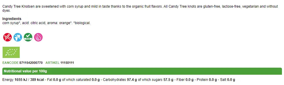 CANDY TREE -  БИО БЛИЗАЛКА ПОРТОКАЛ - 10 г