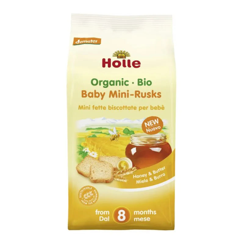 HOLLE - БИО МИНИ СУХАРИ ЗА БЕБЕТА - 100 г