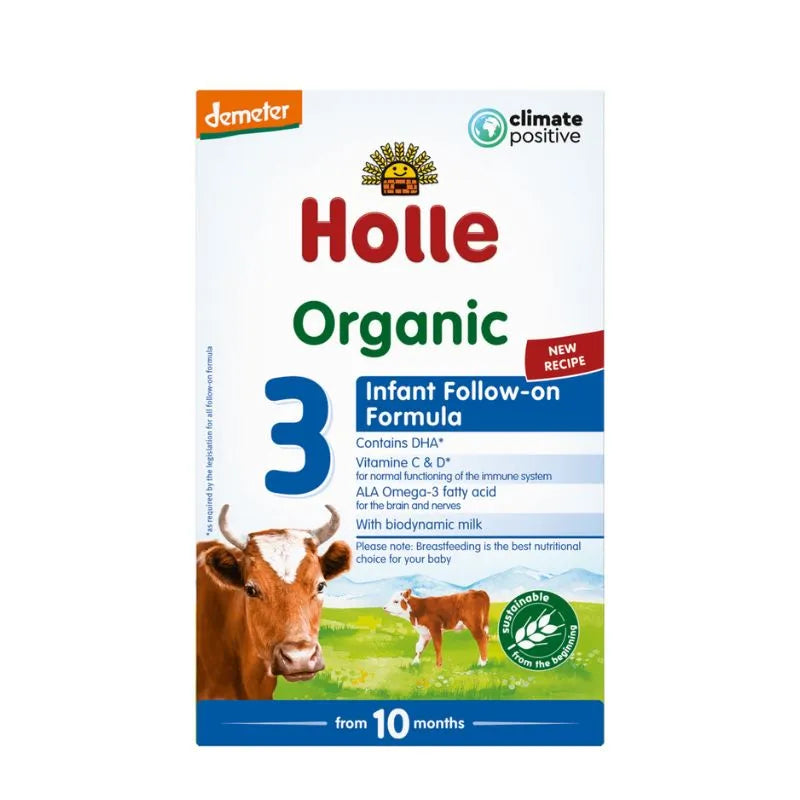 HOLLE - БИО КРАВЕ МЛЯКО ПРЕХОДНО ЗА ПОДРАСТВАЩИ ФОРМУЛА 3 - 600 г