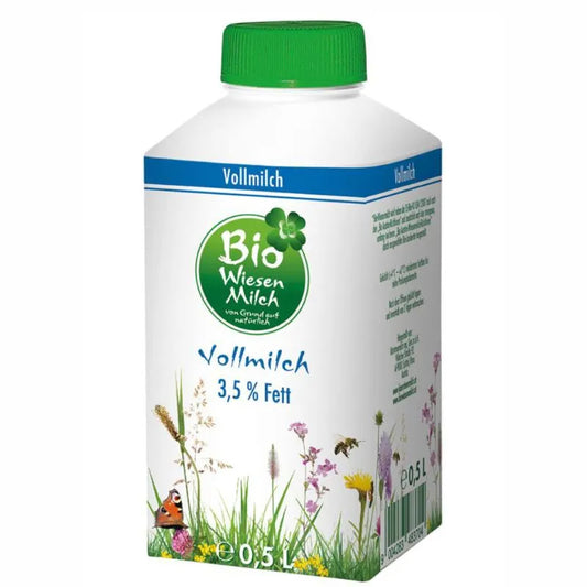 WIESENMILCH - БИО КРАВЕ МЛЯКО ПРЯСНО ПЪЛНОМАСЛЕНО 3.5% - 500 мл