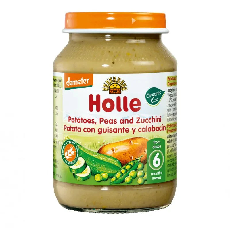 HOLLE - БИО ДЕМЕТЕР ПЮРЕ КАРТОФИ, ГРАХ И ТИКВИЧКИ - 190 г