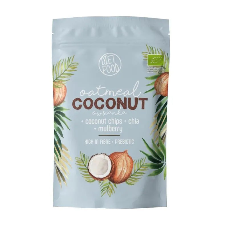 DIET FOOD - БИО ОВЕСЕНИ ЯДКИ С КОКОС И ПРЕБИОТИК - 200 г