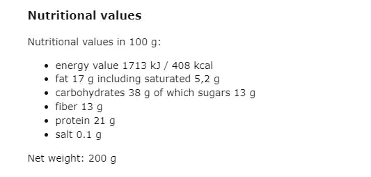 DIET FOOD - БИО ПРОТЕИНОВА ГРАНОЛА С КАКАО И ПОРТОКАЛОВО МАСЛО - 200 г