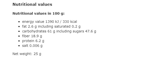 DIET FOOD - БИО ПЛОДОВА "ХАРТИЯ" ОТ ЯГОДА - 25 г