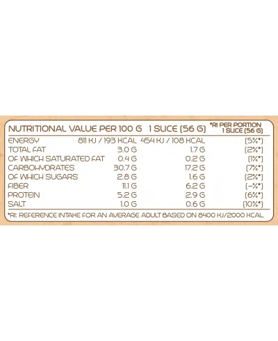 DELICIOUS N' NUTRITIOUS - БИО ХЛЯБ С ЛЕНЕНО СЕМЕ - 500 g