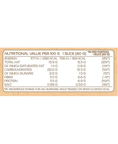 DELICIOUS N' NUTRITIOUS - НАТУРАЛЕН ОМЕГА ХЛЯБ - 300 g