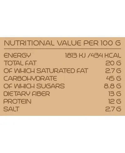 DELICIOUS N' NUTRITIOUS - ВЕГАН КРЕКЕРИ С ДОМАТИ И БОСИЛЕК - 150 g
