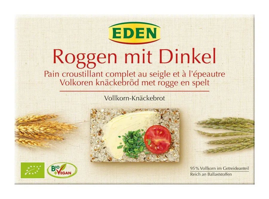 EDEN - БИО РЪЖЕНИ И ПЪЛНОЗЪРНЕСТИ СУХАРИ СЪС СПЕЛТА - 250 г
