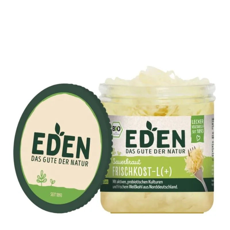 EDEN - БИО ЗЕЛЕВА САЛАТА НЕМСКИ СТИЛ (SAUERKRAUT) ФЕРМЕНТИРАЛА - 410 г
