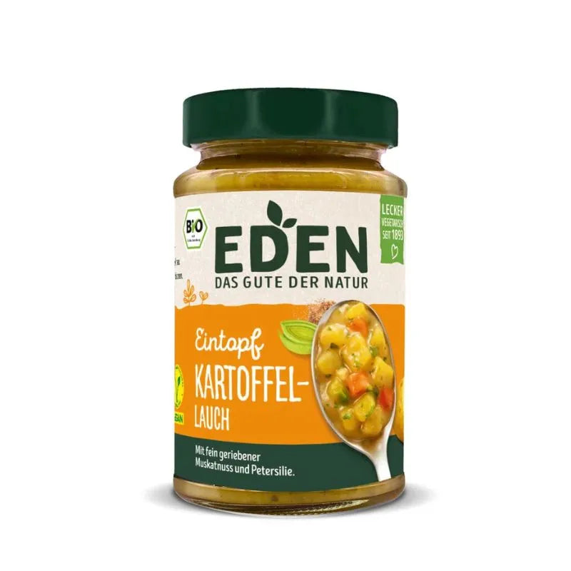 EDEN - БИО ВЕГАН ЯХНИЯ КАРТОФ И ПРАЗ ЛУК - 400 г
