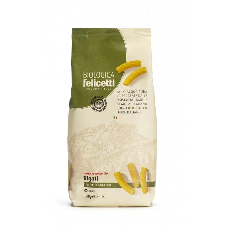 FELICETTI - БИО ПАСТА РИГАТИ ОТ СЕМОЛИНА - 500 г