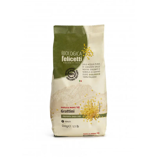 FELICETTI - БИО ПАСТА ЗРЪНЦА ОТ СЕМОЛИНА - 500 г