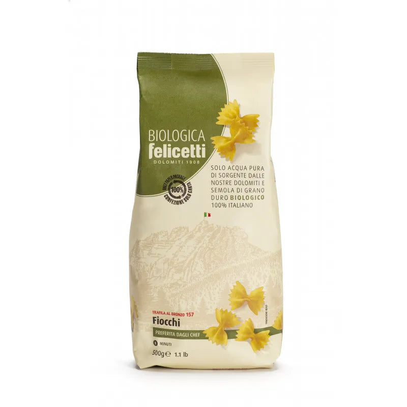FELICETTI - БИО ПАСТА ФИОКИ ОТ СЕМОЛИНА - 500 г