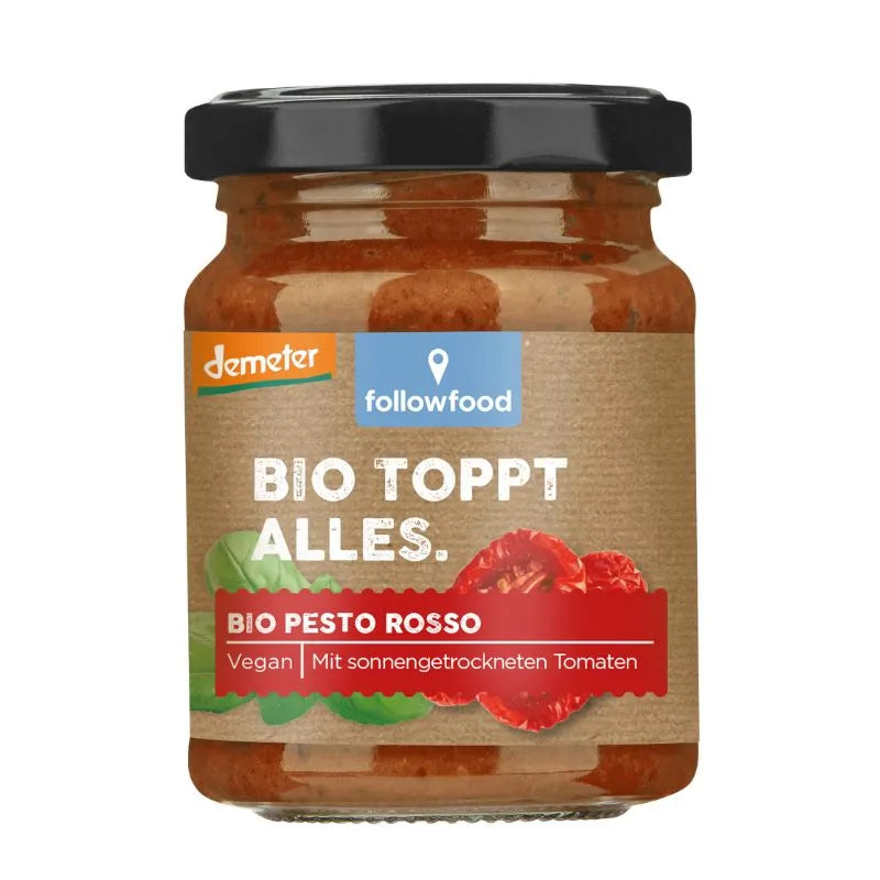 FOLLOW FOOD - БИО ДЕМЕТЕР ПЕСТО РОСО - 130 г