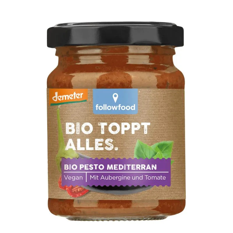 FOLLOW FOOD - БИО ДЕМЕТЕР ПЕСТО СРЕДИЗЕМНОМОРСКО - 130 г