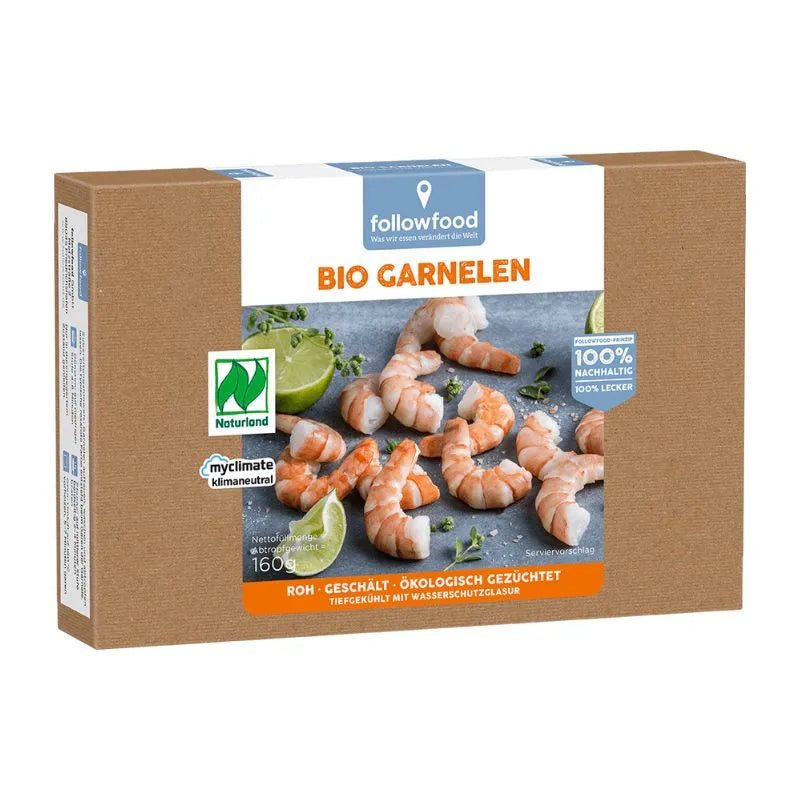 FOLLOW FOOD - БИО СКАРИДИ ОБЕЛЕНИ ЗАМРАЗЕНИ NATURLAND - 160 г