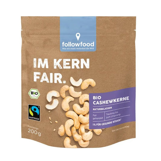 FOLLOW FOOD - БИО КАШУ FAIRTRADE - 200 г