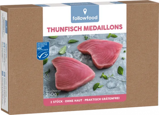 FOLLOW FOOD - МЕДАЛЬОНИ ОТ РИБА ТОН MSC СЕРТИФИЦИРАНА - 250 г