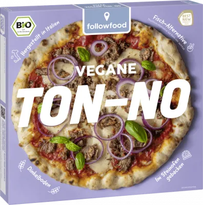 FOLLOW FOOD - БИО ВЕГАН ПИЦА СЪС ЗАМЕСТИТЕЛ НА РИБА ТОН - 350 г