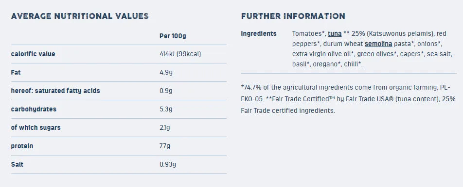 FOLLOW FOOD - САЛАТА ОТ РИБА ТОН MSC FAIR TRADE GUSTO ITALIANO - 160 г