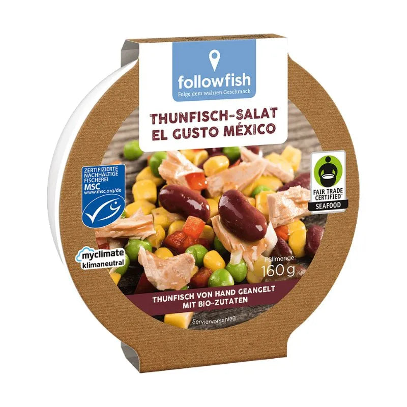 FOLLOW FOOD - САЛАТА ОТ РИБА ТОН MSC FAIR TRADE EL GUSTO MEXICO - 160 г