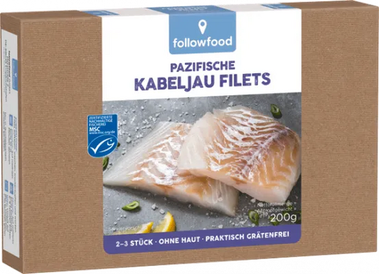 FOLLOW FOOD - ФИЛЕ ОТ ТИХООКЕАНСКА ТРЕСКА MSC СЕРТИФИЦИРАНО ЗАМРАЗЕНО - 200 г