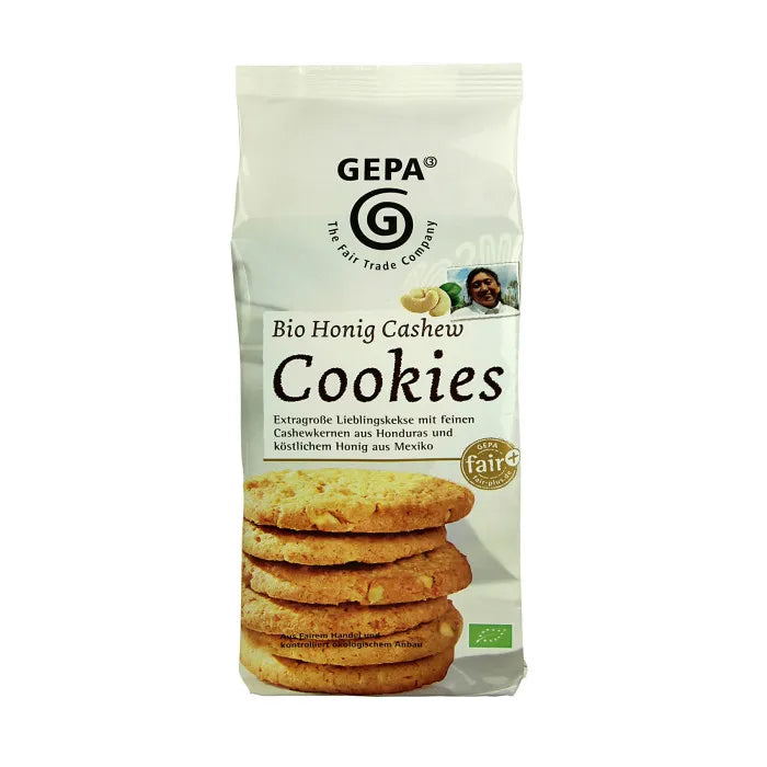 GEPA - БИО БИСКВИТИ С МЕД И КАШУ - 150 г
