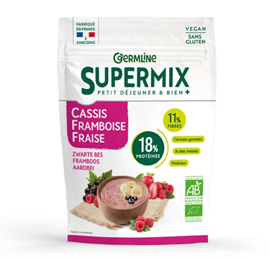 GERMLINE - БИО СУПЕРМИКС С КАСИС, МАЛИНА И ЯГОДА - 350 г