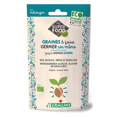 GERMLINE - БИО СЕМЕ ЗА ПОКЪЛВАНЕ МИКС ЛЮЦЕРНА, ДЕТЕЛИНА, РЕПИЧКА  - 150 г