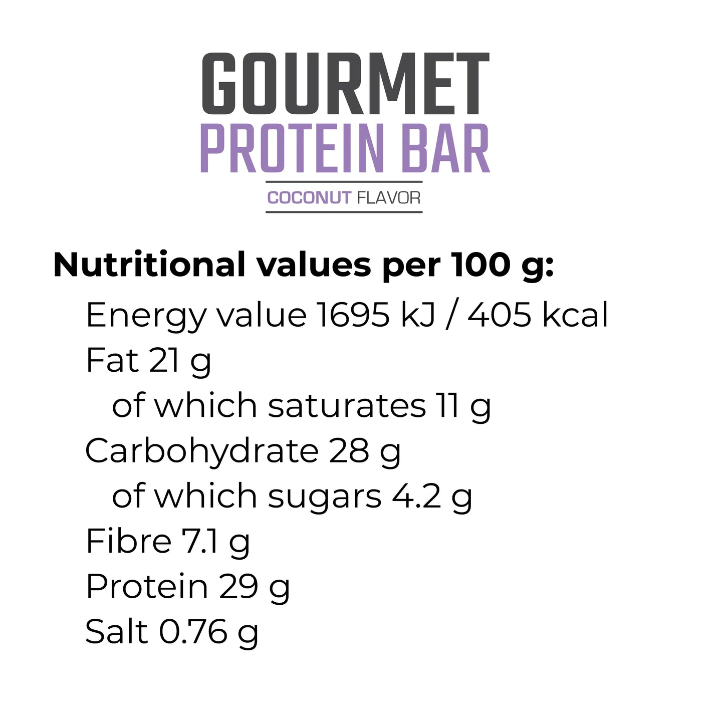 Pure Nutrition - ПРОТЕИНОВ БАР - Gourmet BAR - 70 грама