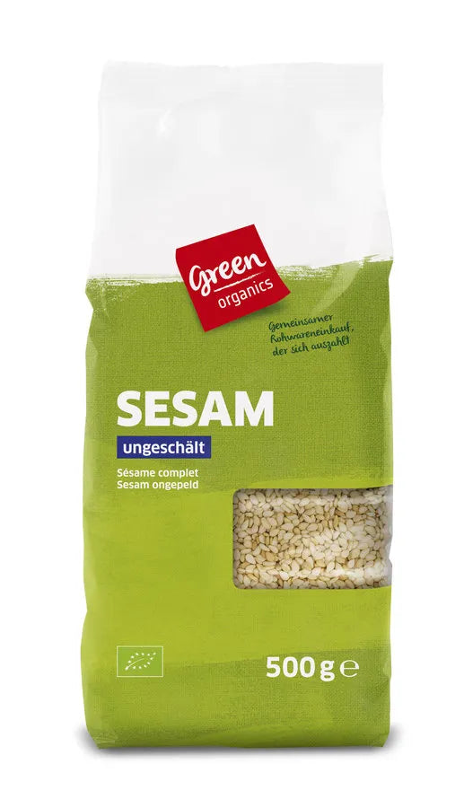 GREEN ORGANICS - БИО СУСАМ НЕОБЕЛЕН - 500 г