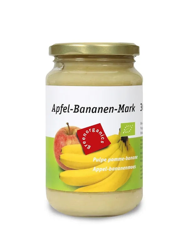 GREEN ORGANICS - БИО ПЮРЕ ЯБЪЛКА С БАНАН - 360 г