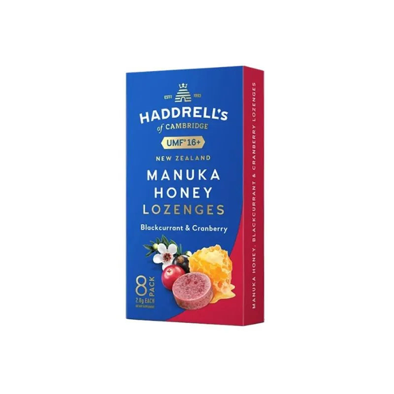 HADDRELL'S - БОНБОНИ С МЕД ОТ МАНУКА, КАСИС И ЧЕРВЕНА БОРОВИНКА - 24 броя