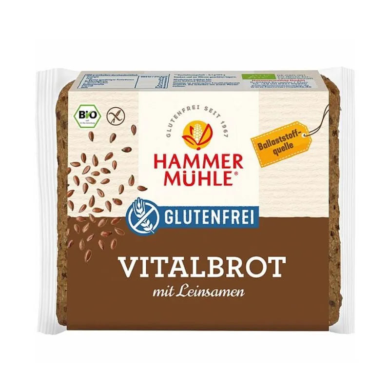 HAMMERMUHLE - БИО ХЛЯБ С ЛЕНЕНО СЕМЕ БЕЗ ГЛУТЕН - 250 г