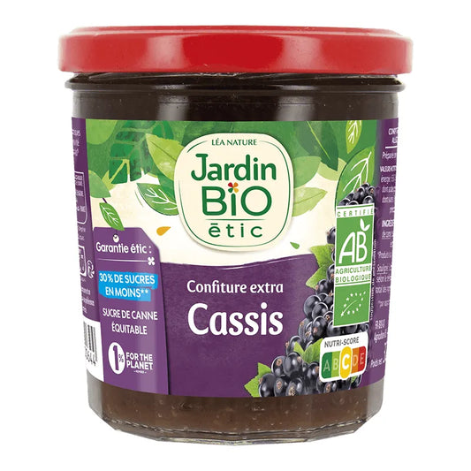 JARDIN BIO - БИО КОНФИТЮР ОТ КАСИС С 30% ПО-МАЛКО ЗАХАР - 320 г