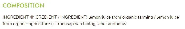 JARDIN BIO - БИО СОК ОТ ЛИМОН - 500 мл
