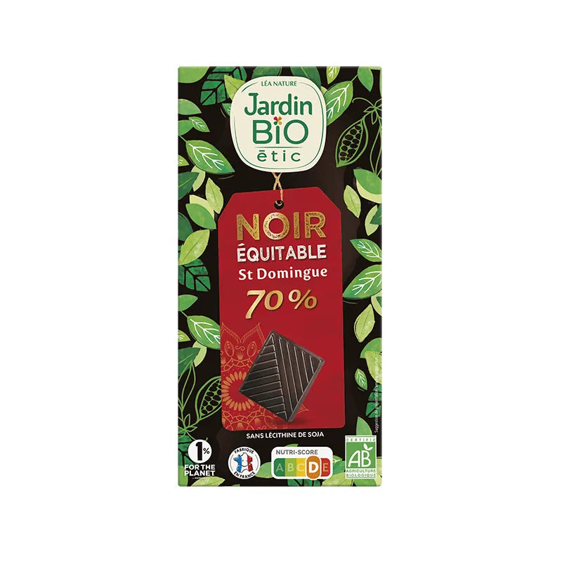 JARDIN BIO - БИО ШОКОЛАД ТЪМЕН 70% СЕЛЕКЦИЯ САНТО ДОМИНГО - 100 г