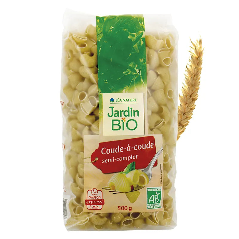 JARDIN BIO - БИО ПШЕНИЧНИ МАКАРОНИ ПОЛУ-ПЪЛНОЗЪРНЕСТИ - 500 г