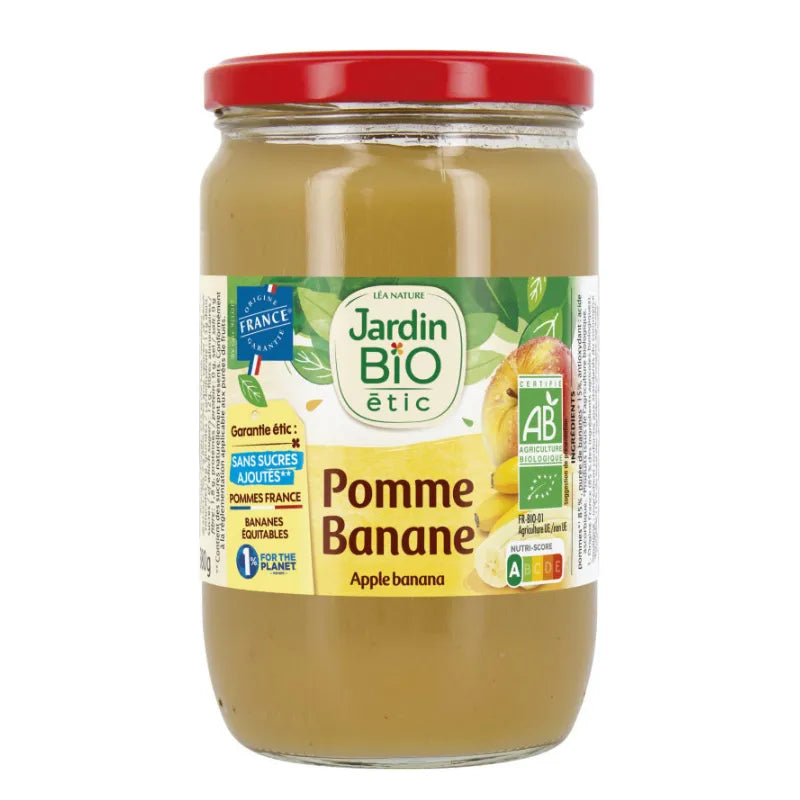 JARDIN BIO - БИО ПЛОДОВ ДЕСЕРТ С ЯБЪЛКА И БАНАН - 680 г