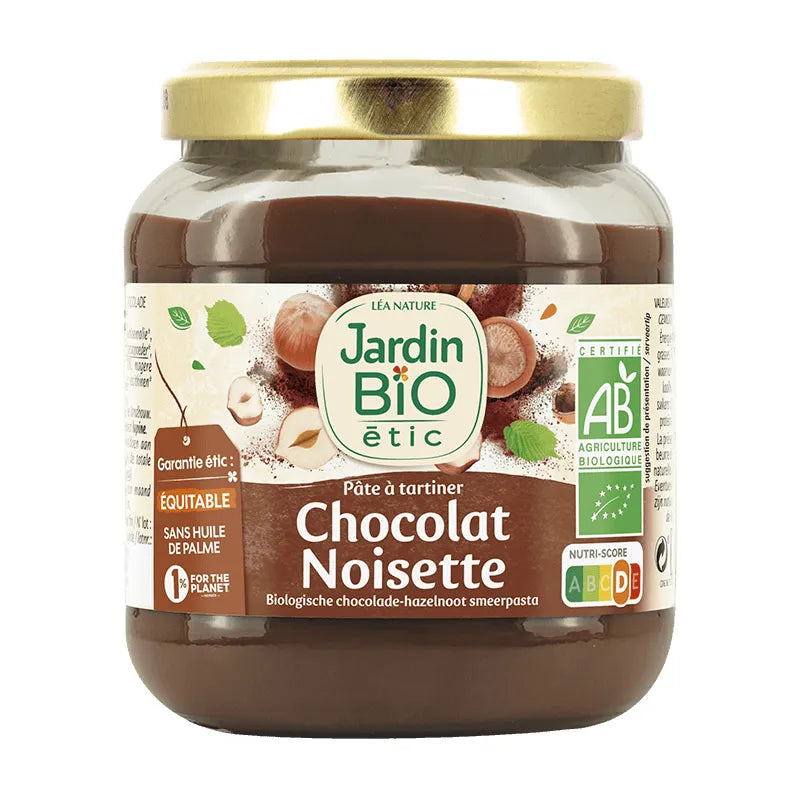 JARDIN BIO - БИО КРЕМ ЗА МАЗАНЕ С ЛЕШНИЦИ И ШОКОЛАД - 350 г